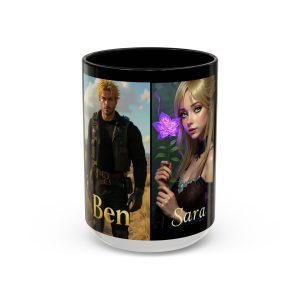 Personalized Accent Coffee Mug, Custom Couple Mug, Unique Gifts for Friends, Artistic Drinkware, Coffee Lover's Gift