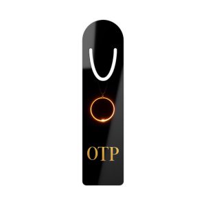 Elegant OTP Bookmark, Personalized Bookmarker Gift, Reading Accessory, Minimalist Design, Unique Gift for Readers
