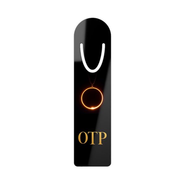 Elegant OTP Bookmark, Personalized Bookmarker Gift, Reading Accessory, Minimalist Design, Unique Gift for Readers